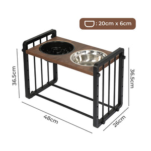 PaWz Adjustable Height Pet Feeder Elevated L Large-1973193682760896514