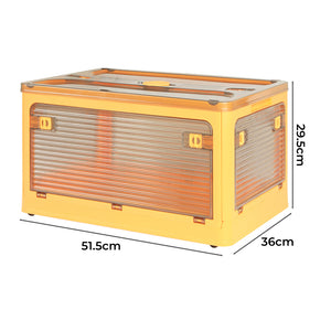 Storage Organiser Large Box Stackable M Orange Medium-1973193712657895426