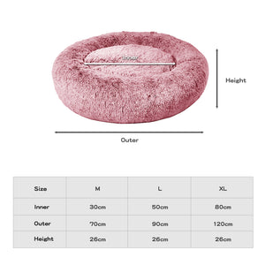 PaWz Pet Bed Memory Foam Dog Donut Pink X-Large-1973193687819227138