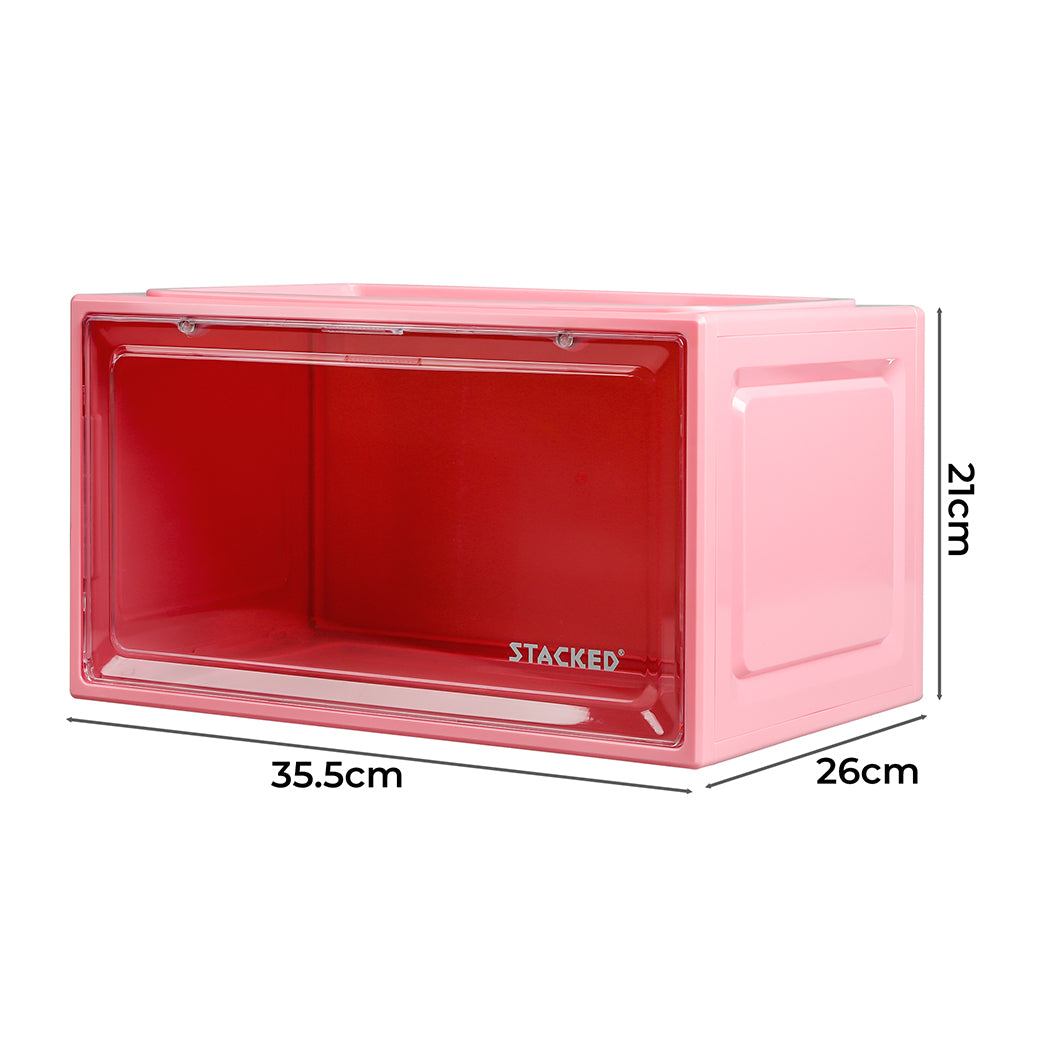 stacked-sneaker-display-case-stackable-pink-1973193714444668930