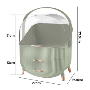Makeup Storage Case Cosmetic Organiser Light Green-1973193810997547010