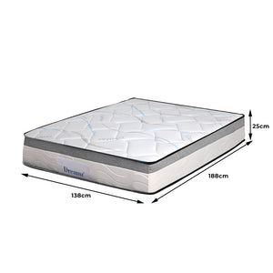 Dreamz Spring Mattress Bed Pocket Tight Double-1975420425559216130