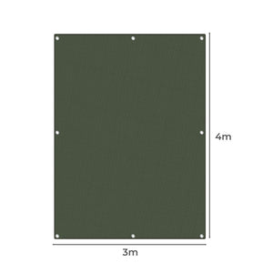 Polyester Canvas Tarp Tarpaulin Sun 4x3 Meter-1975420373105250306