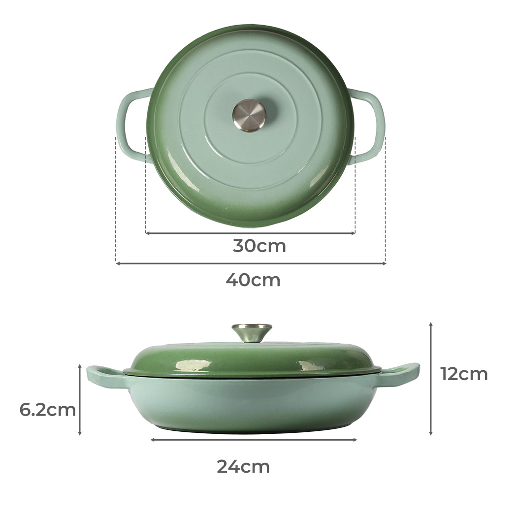toque-3-5l-enamel-dutch-oven-pan-in-green-colour-1973193931340517378