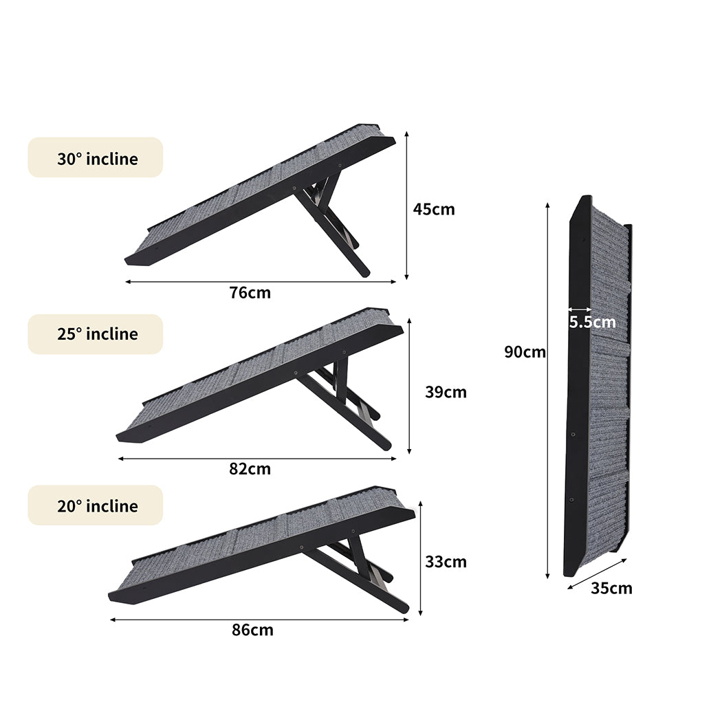 pawz-adjustable-dog-ramp-height-stair-black-1973193663207051266