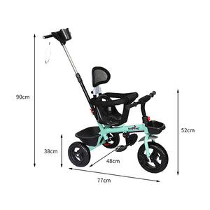 BoPeep Kids Tricycle Ride On Trike Toddler Green-1973193910838759426