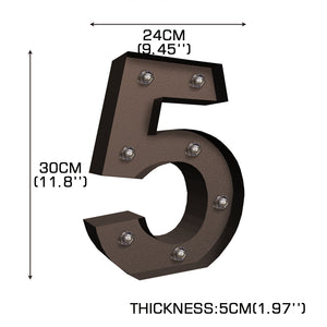 LED Metal Number Lights Free Standing-1973194150711005186