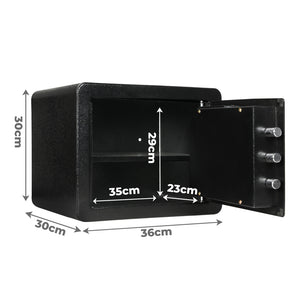 23.3L Digital Security Safe Box Password Key Lock Cash-1996005434565201922