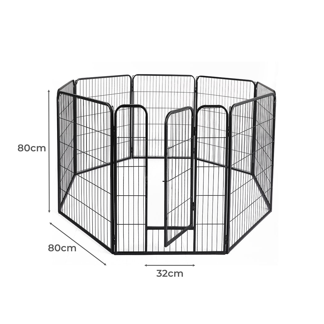 pawz-8-panel-pet-dog-playpen-puppy-exercise-black-2-5kg-mackerel-lamb-1975420507880820738