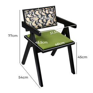 Levede 2X Dining Chair Retro Backrest Chair-1996005430819688450