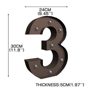 LED Metal Number Lights Free Standing-1973194202028314626