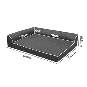 Pawz Orthopedic Dog Bed L Grey-1996005407876845570