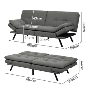 Levede Sofa Bed Futon Recliner Lounge-1996005374267887618