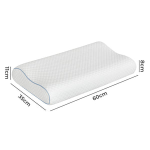 Dreamz Memory Pillow Supprt Shoulder FoamWhite Pillowcase-1996005453951275010