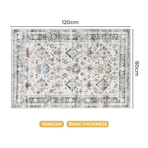 Marlow  Floor Rug Vintage Short Pile Washable Carpet Soft Plush Non Slip 80X120-1996005377279397890