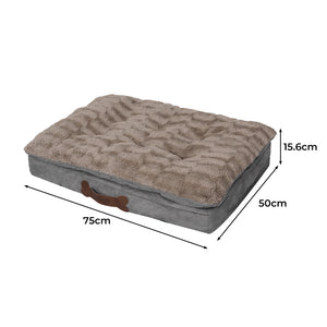 PaWz Dog Calming Bed Pet Cat Removable S Khaki Small-1975420451580678146