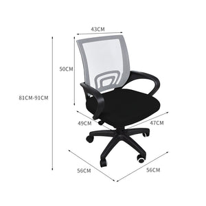 2x Levede Office Chair Gaming Computer Grey-1973193845025935362