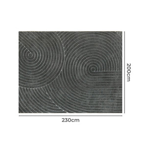 Marlow Floor Rug Soft Polyester Carpet Non Slip Plush Shaggy Rugs Geometric-1996005379598848002