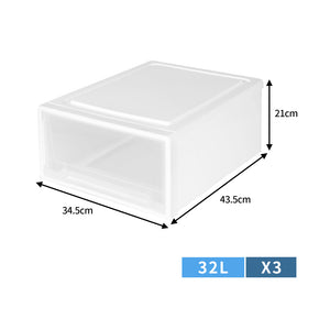 Storage Drawers Large Stackable Containers L 3PK-1973193710355222530