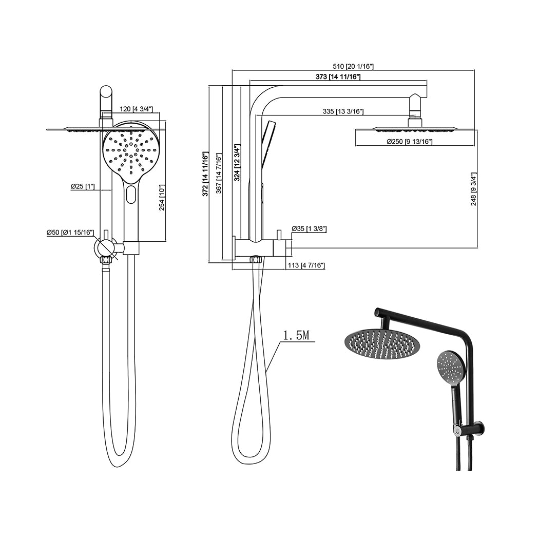 high-pressure-shower-head-set-rain-round-black-1973194049154322434