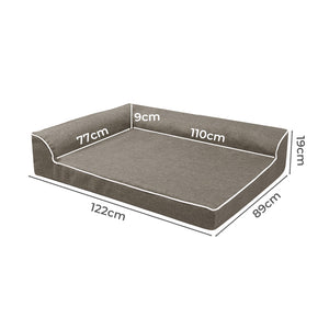 Pawz Orthopedic Dog Bed XXL Coffee-1996005409659424770