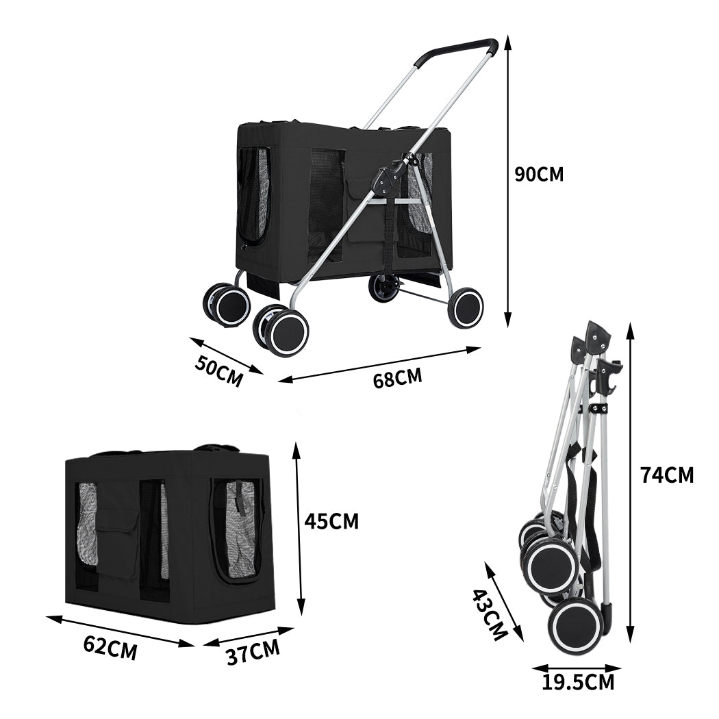pawz-pet-stroller-dog-cat-cage-carrier-black-1973193624489431042