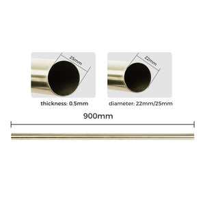 Marlow Curtain Rod Steel Quiet Rail Pole Set-1996005375542956034