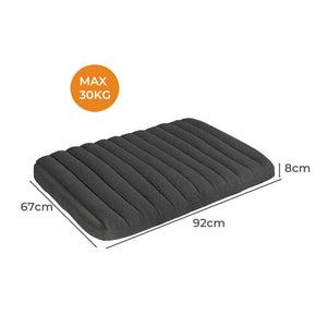 Pawz L Size Orthopedic Dog Bed with Sherpa Plush Removable Cover in Grey-1996005458023944194