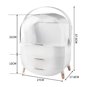 Makeup Organizer Case Drawer Portable White-1975420500238798850