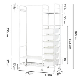 Levede 94CM Clothes Rack Stand Heavy Duty Hanging-1996005449417232386