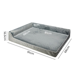 Pawz Orthopedic Dog Bed L Grey-1996005408053006338