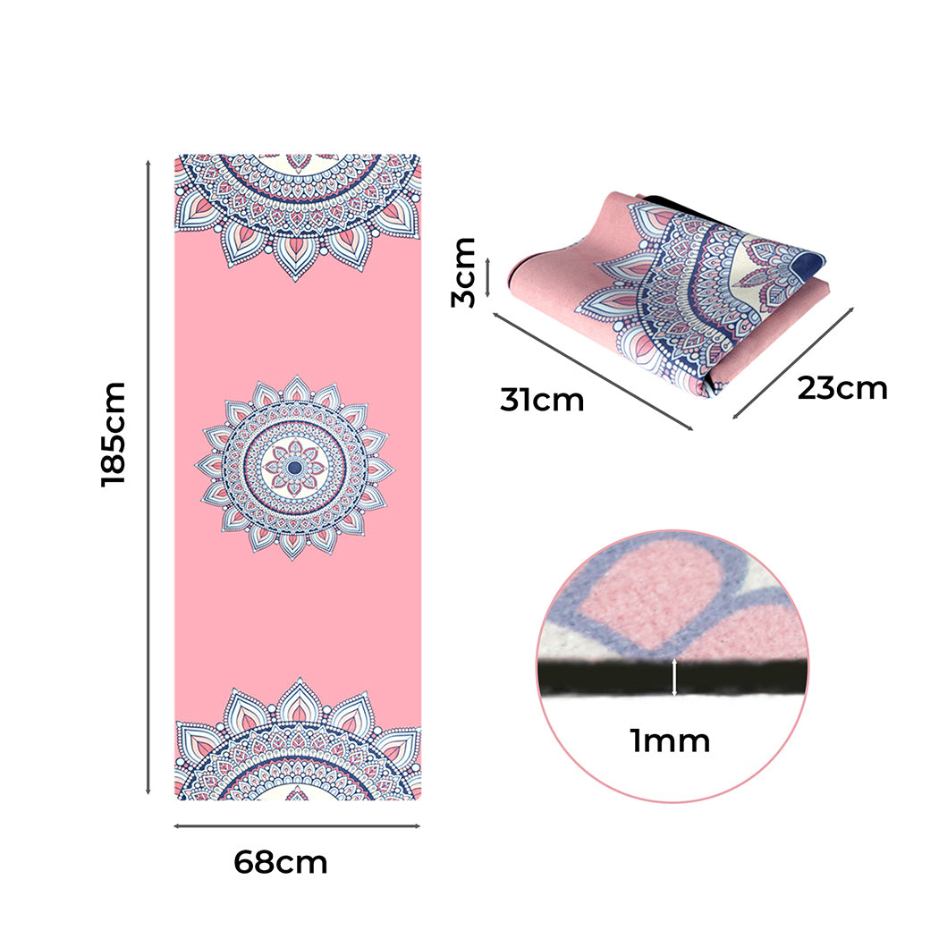 centra-yoga-mat-foldable-non-slip-exercise-pink-1973193794564263938