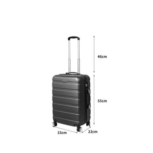 Slimbridge 20" Carry On Luggage Case Grey 20 inch-1973193938638606338