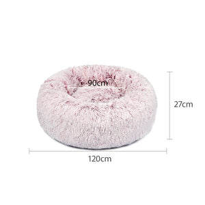 PaWz Pet Bed Cat Dog Donut Nest Calming XXL Pink XX-Large-1973193634752892930