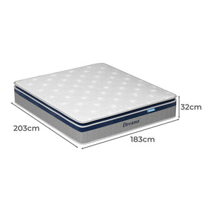 DreamZ Spring Mattress Pillow Top All Sizes  32CM-1996005552873934850