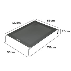 PaWz Elevated Trampoline Pet Bed Dog XXL Grey XX-Large-1973193690176425986