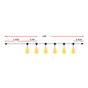 EMITTO 10M Festoon String Lights Xmas 10 Meter-1973193954895728642