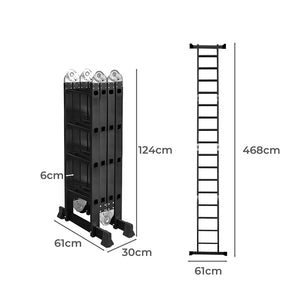 Traderight Multi Purpose Ladder Aluminium 4.7Meter-1975420466227187714