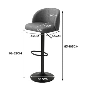 Levede Rolling  Bar Stool-1996005392781545474