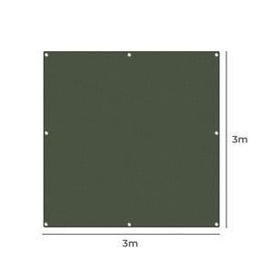 Polyester Canvas Tarp Tarpaulin Sun 3x3 Meter-1973193785835917314