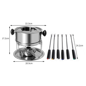 Toque Classic Fondue Set 12pcs Stainless-1973193928341590018