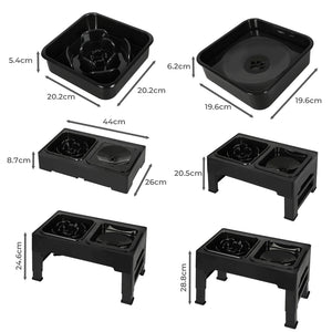 PaWz Elevated Pet Feeder 4 Height Adjustable-1975420394450063362