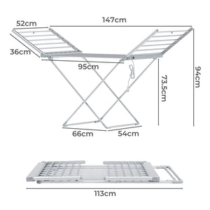Levede Dryer Electric Heated Rack Airer Folding-1996005367682830338