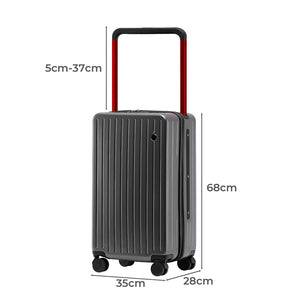 Slimbridge 26" Luggage Wide Handle Hard Case Grey-1996005403305054210