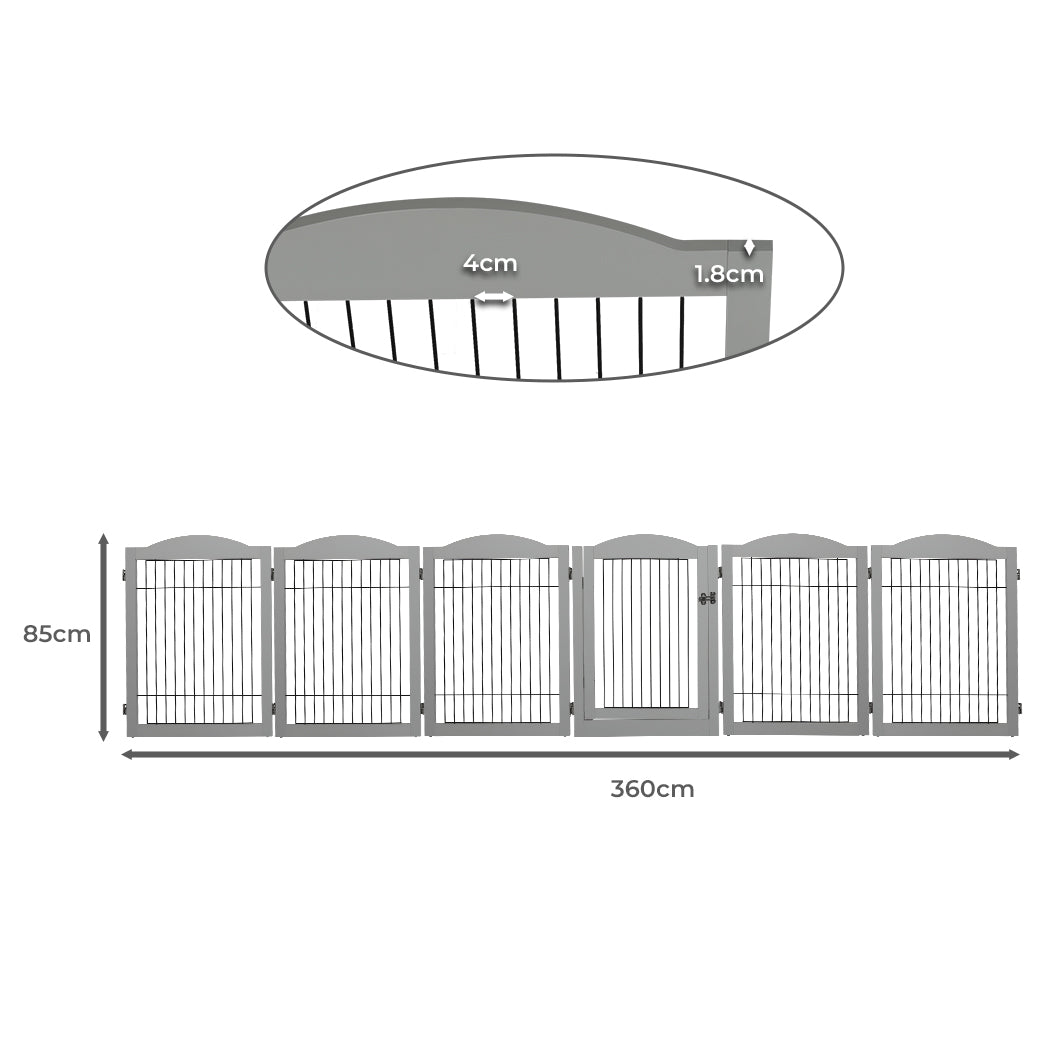 pawz-6-panels-pet-dog-playpen-puppy-grey-1973193674401648642
