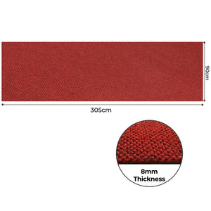 Marlow Extra Large Floor Rug Outdoor 90cm x 305cm Red-1996005441578078210
