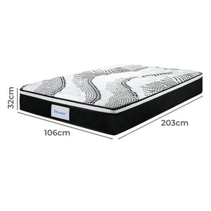 Dreamz 7 Zone Pocket Spring Mattress 32cm King Single-1996009986102267906