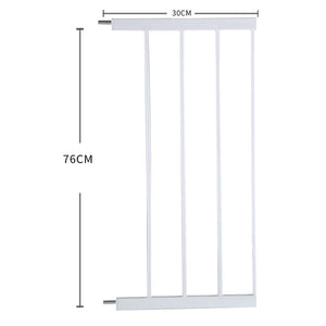 Levede Baby Safety Gate Adjustable Pet White 30cm Extension-1973194020058435586