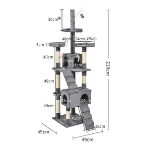 PaWz Cat Tree Scratching Post Scratcher Grey-1973193908397674498