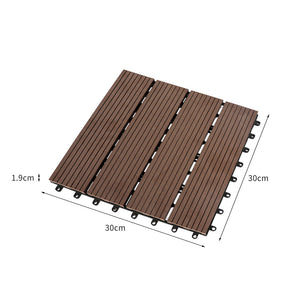 Marlow x10 Floor Tiles Plastic Decking Coffee-1975420405674020866